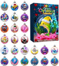 2026 Advent Calendar, 24 Days 2D Acrylic Christmas Ornaments, #F