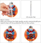 2026 Advent Calendar, 24 Days 2D Acrylic Christmas Ornaments, #F