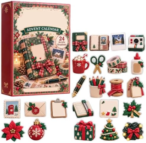 2D Christmas Advent Calendar 2026, 24 Day Christmas Countdown Calendar, #Y