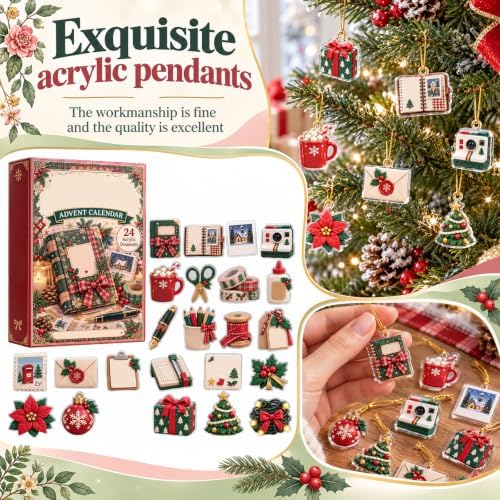 2D Christmas Advent Calendar 2026, 24 Day Christmas Countdown Calendar, #Y