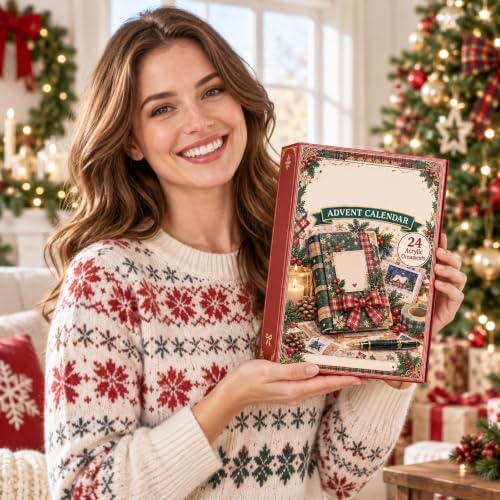 2D Christmas Advent Calendar 2026, 24 Day Christmas Countdown Calendar, #Y