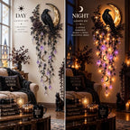 16'' Elegant Halloween Cascade Wall Light, Halloween Orange Pumpkin Lights