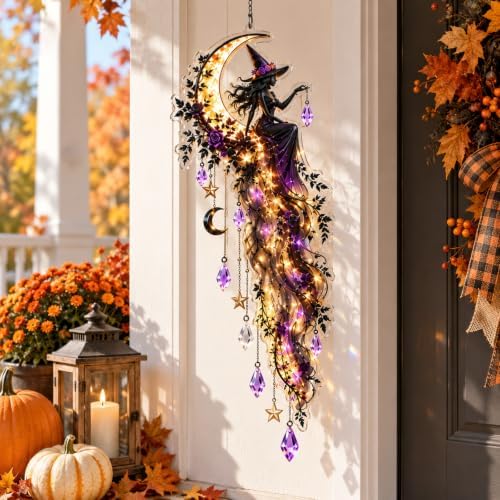 16'' Elegant Halloween Cascade Wall Light, Halloween Orange Pumpkin Lights
