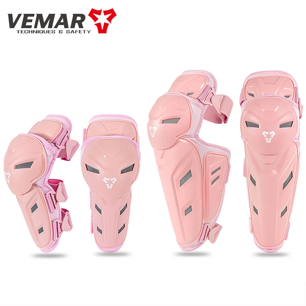 VEMAR New Motorcycle Elbow Guards Knee Pads Adjustable Motocross Racing Elbow/Knee Protector 4pcs Moto Cycling Protective Gear