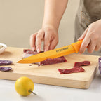 6PCS Stainless Steel Kitchen Chef Knife Set with Protective Cover for Home and Kitchen