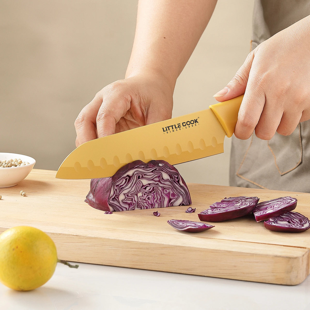 6PCS Stainless Steel Kitchen Chef Knife Set with Protective Cover for Home and Kitchen
