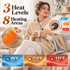2027 Heated Shawl Wraps for Women Washable Heated Poncho Blanket Cordless，A