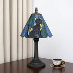 Tiffany Stained Glass Table Lamp Black Cat Bedside Lamp Home Decoration