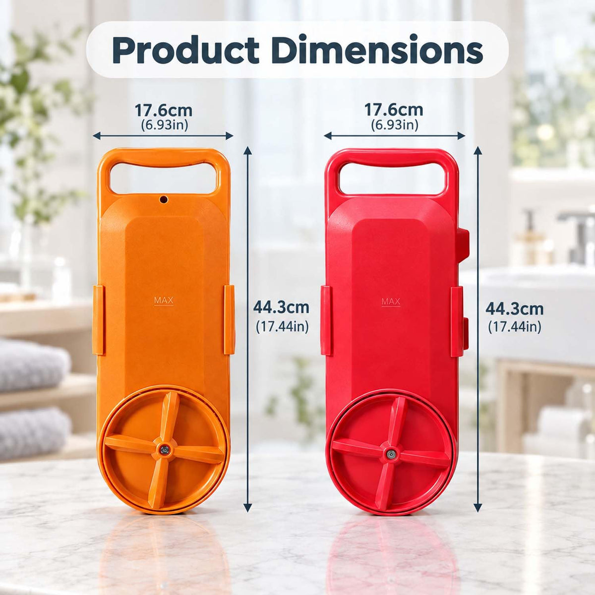 Portable Bucket Washing Machine, 5-Gallon Mini Washer with Timer (red)