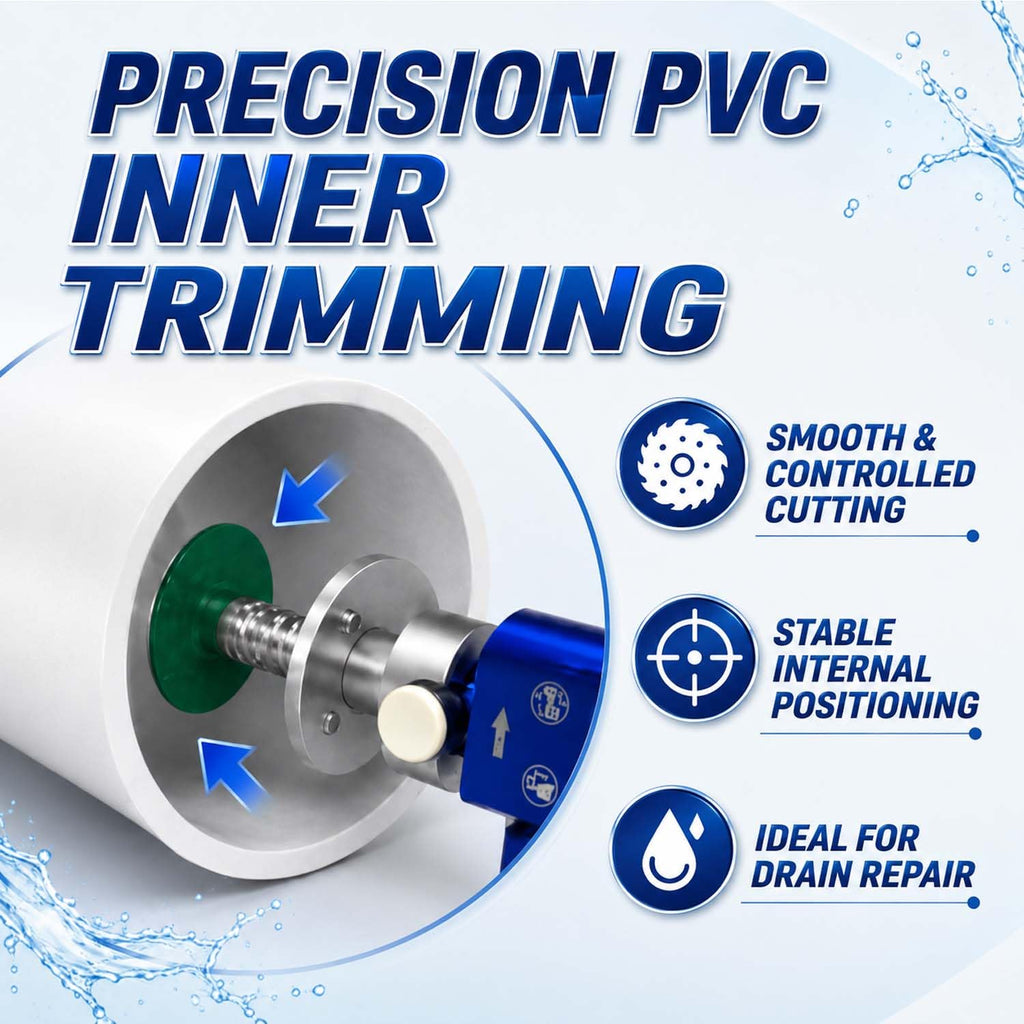 PVC Internal Pipe Cutter, Inside Tool with Diamond Cutting Wheel (A)