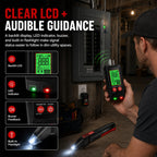 Digital Circuit Breaker Finder and Outlet Tester Kit with LCD Display