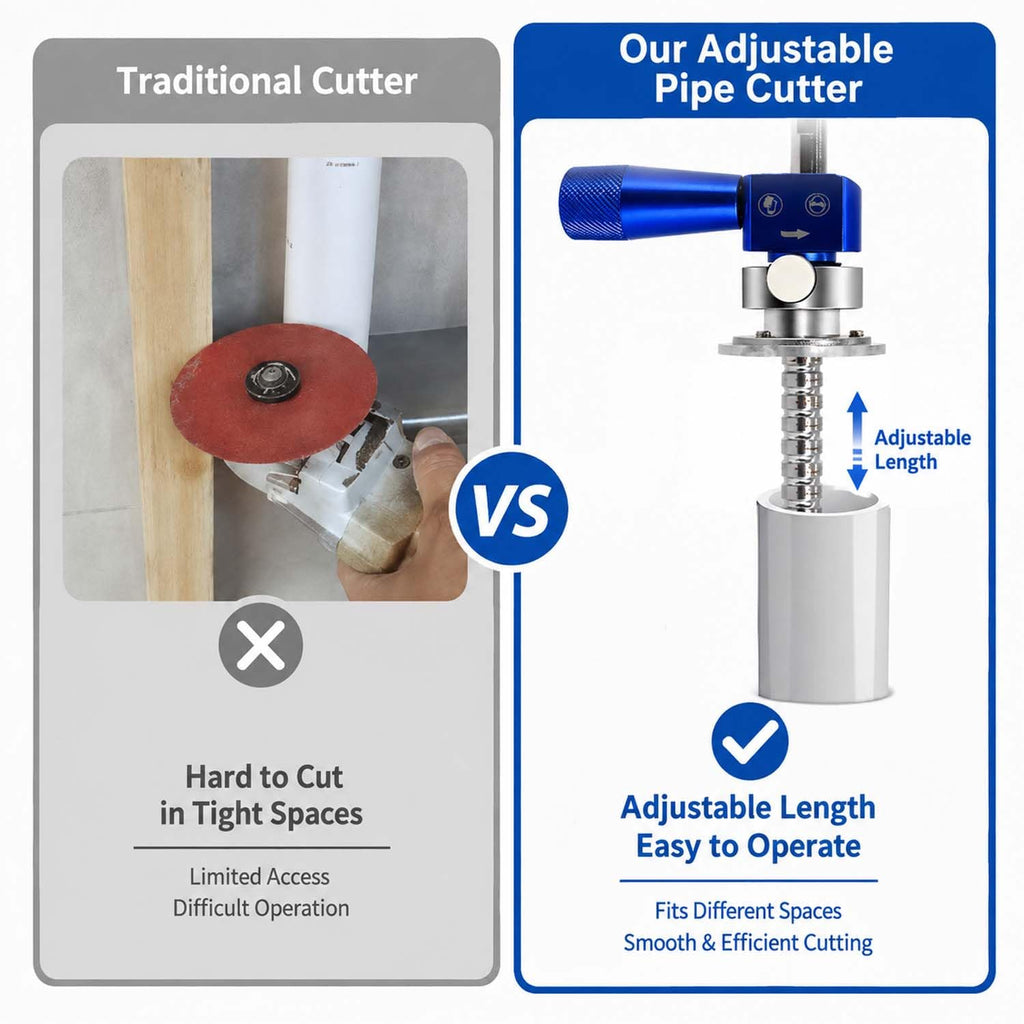 PVC Internal Pipe Cutter, Inside Tool with Diamond Cutting Wheel (A)