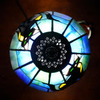 Tiffany Stained Glass Table Lamp Black Cat Bedside Lamp Home Decoration