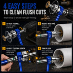 Precision PVC Internal Pipe Cutter, 1-1/4" PVC Inside Pipe Cutter Tool