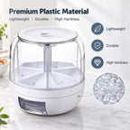 360° Rotating Candy Dispenser 6 Compartments Spinning Carousel (green, M)