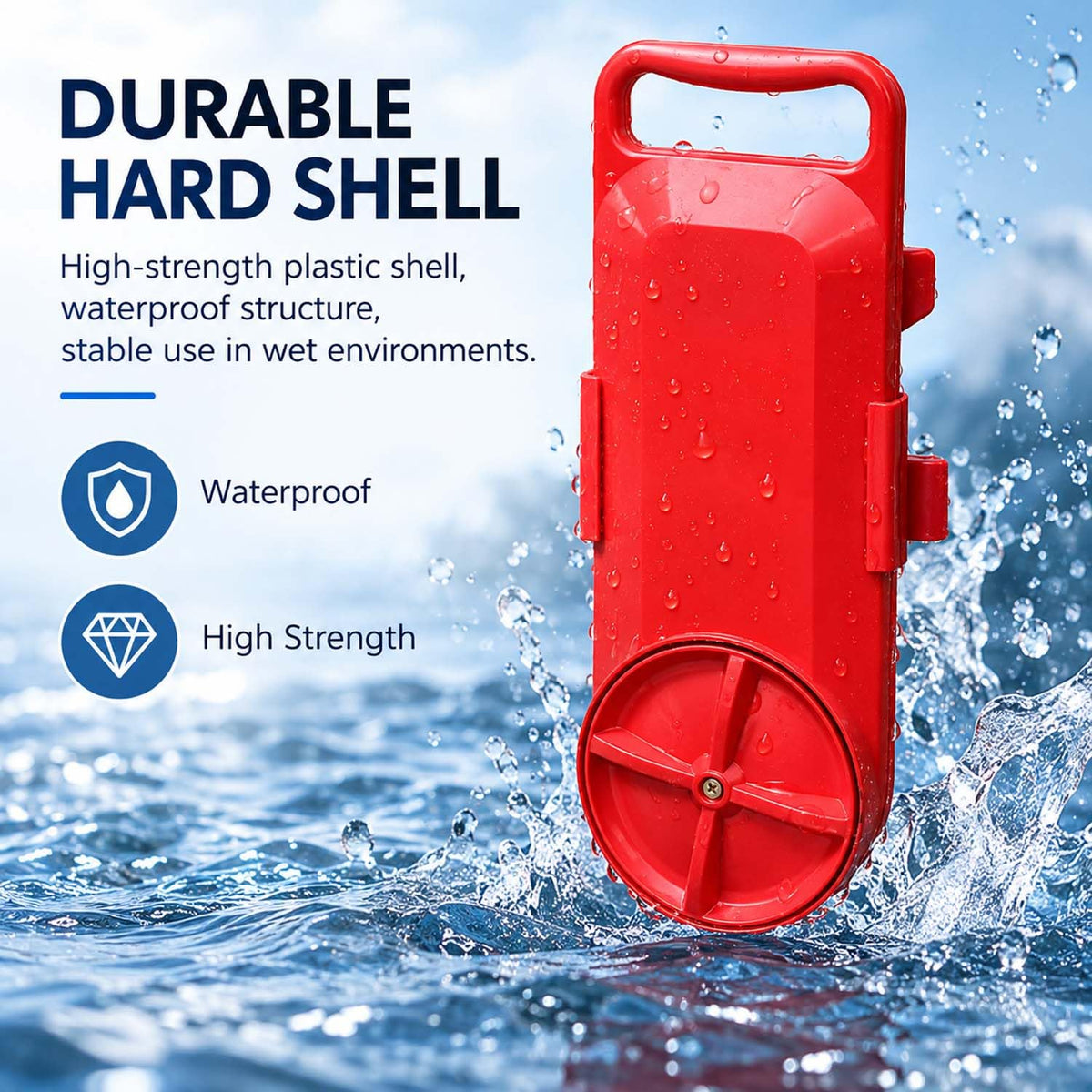Portable Bucket Washing Machine, 5-Gallon Mini Washer with Timer (red)