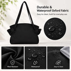 Picking Bag Water-Resistant Shoulder Harvest Bag Woven Sack for Orchard (Black)
