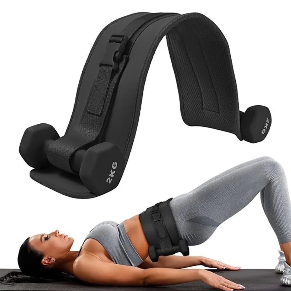 Versatility Slip-Resistant Hip Thrust Belt Widen Comfortable Booty Belt Strength Training Gym Accessories for Dumbbell