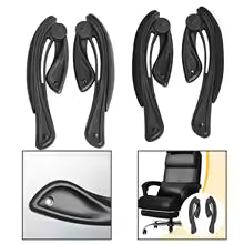 Generic 2Pcs Universal Office Chair Armrest Replacement Convenient Accessory Movable, 4 Holes, 37cmx6.5cmx28cm