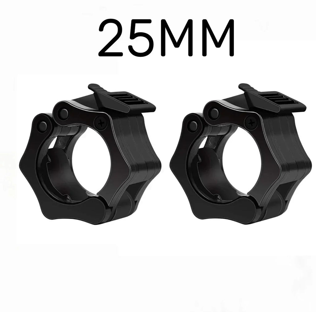 1/2Pcs 25/28/30mm Quick Release Barbell Clamps Spin Lock Barbell Collars Weight Bar Clips for Weightlifting Ad Strength Training