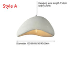 Nordic Wabi Sabi Style Led E27 Chandelier Lustre Dining Room Bedroom Hanghing Home Decor Bar Loft Pendant Fixtures Kitchen Lamp