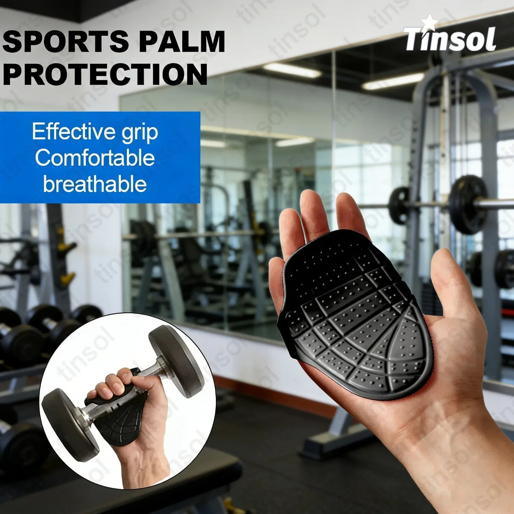 New 1Pair Silicone Weight Lifting Grip Pads Gloves Non-Slip Palm Protection Hand Grips Unisex Dumbbell Pull-up Strength Training