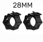 1/2Pcs 25/28/30mm Quick Release Barbell Clamps Spin Lock Barbell Collars Weight Bar Clips for Weightlifting Ad Strength Training