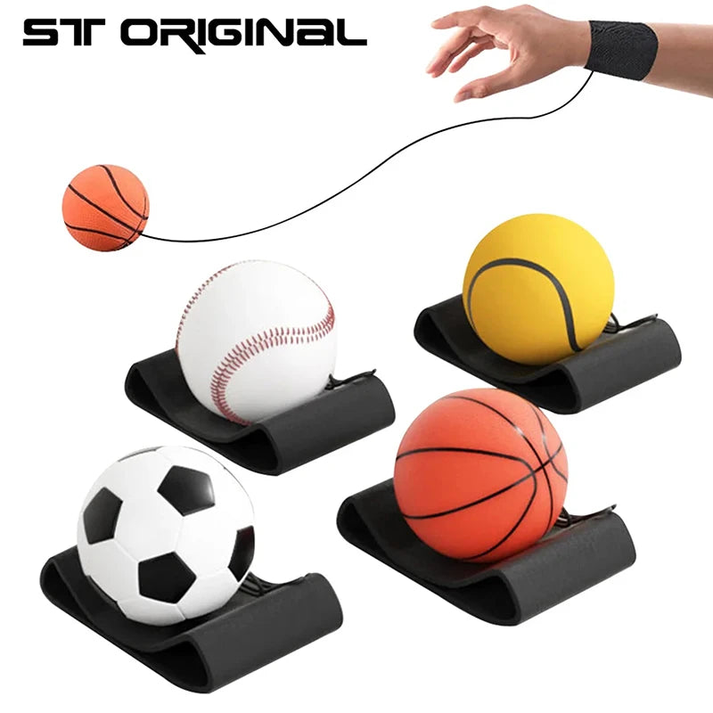 Elastic Bouncing Rubber Hand Ball Game Exercise Sport Strength Training Toy For Children Kids Outdoor