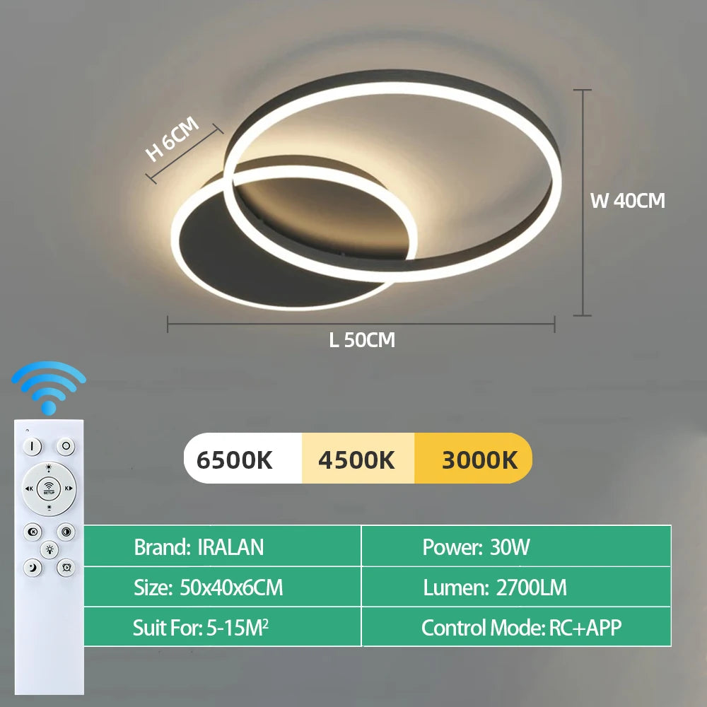 Modern LED Ceiling Chandelier Lighting For Home Living Study Room Bedroom Dimmable Ceiling lamp Indoor Lighting decoration Lamps