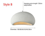 Nordic Wabi Sabi Style Led E27 Chandelier Lustre Dining Room Bedroom Hanghing Home Decor Bar Loft Pendant Fixtures Kitchen Lamp