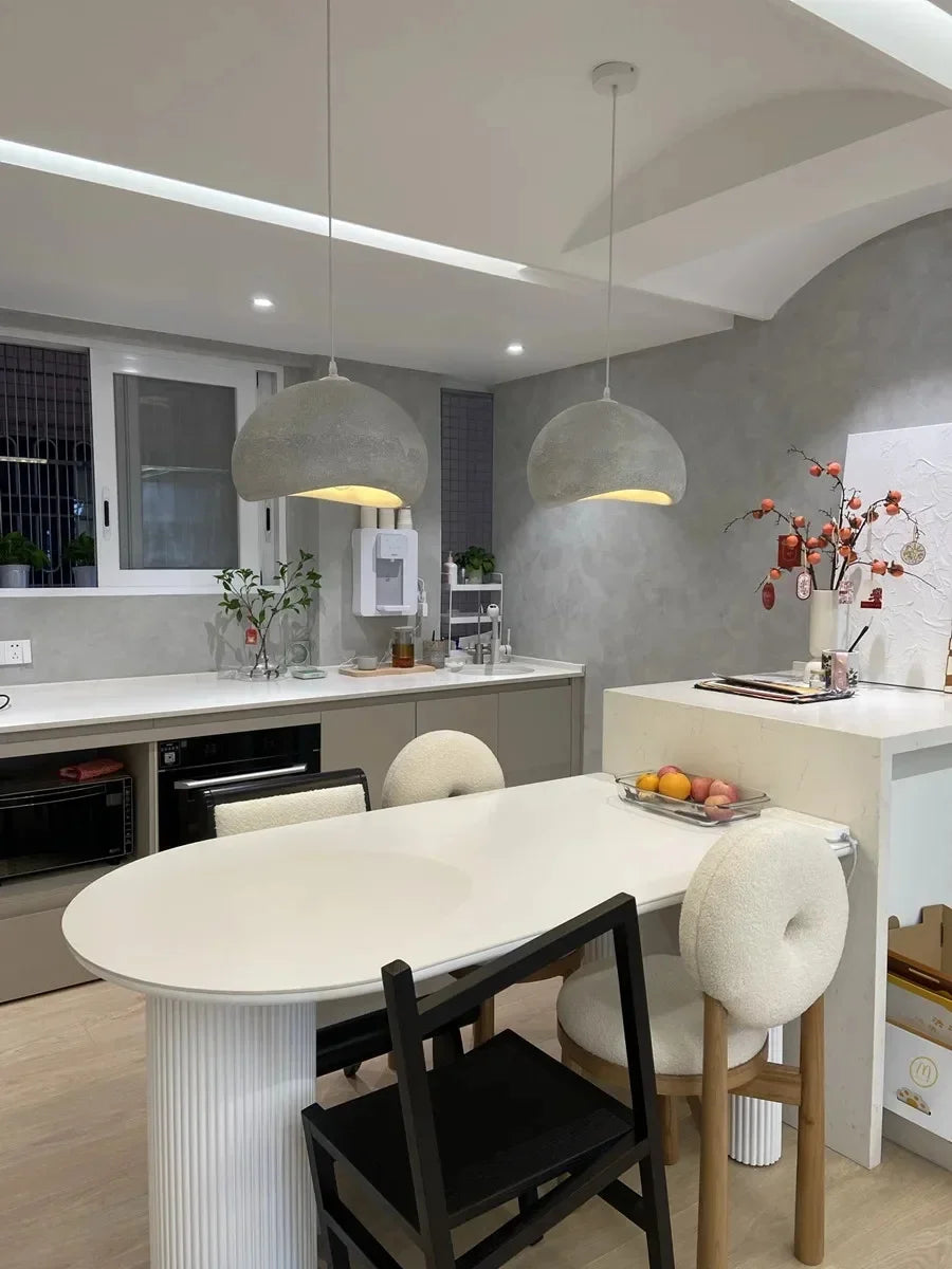 Nordic Wabi Sabi Style Led E27 Chandelier Lustre Dining Room Bedroom Hanghing Home Decor Bar Loft Pendant Fixtures Kitchen Lamp