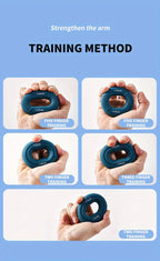 Hand Grip Ring with Silicone Carpal Expander, Strength Training Finger Ring, Increase Muscle Power and Body Building, 20-80LB