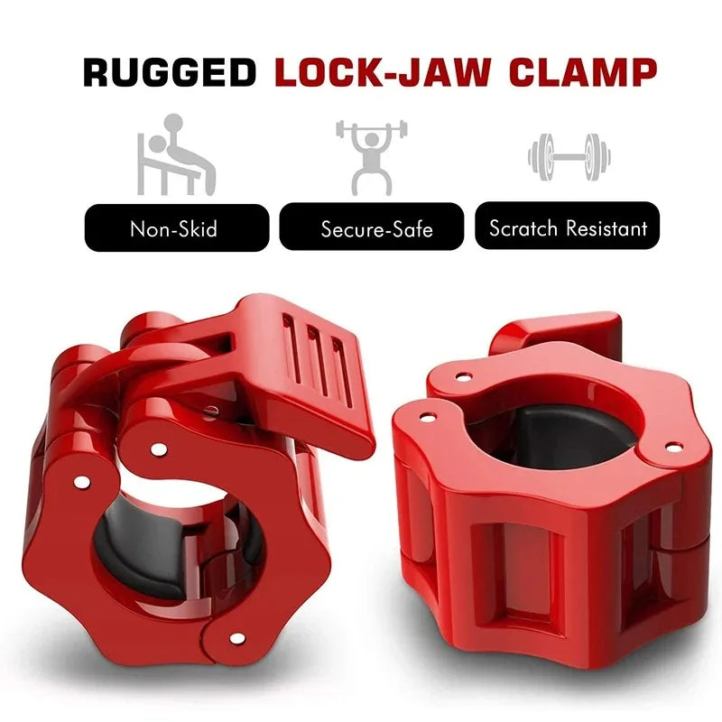 1/2Pcs 25/28/30mm Quick Release Barbell Clamps Spin Lock Barbell Collars Weight Bar Clips for Weightlifting Ad Strength Training