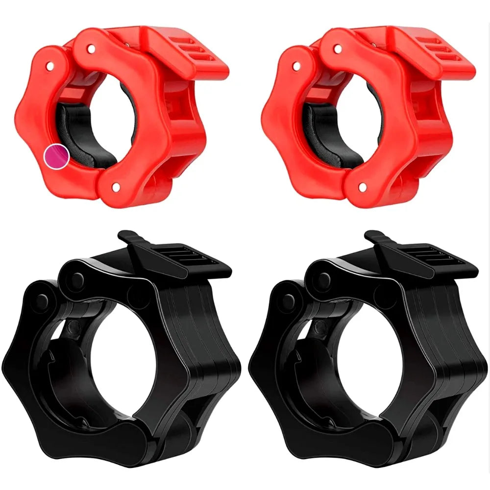 1/2Pcs 25/28/30mm Quick Release Barbell Clamps Spin Lock Barbell Collars Weight Bar Clips for Weightlifting Ad Strength Training