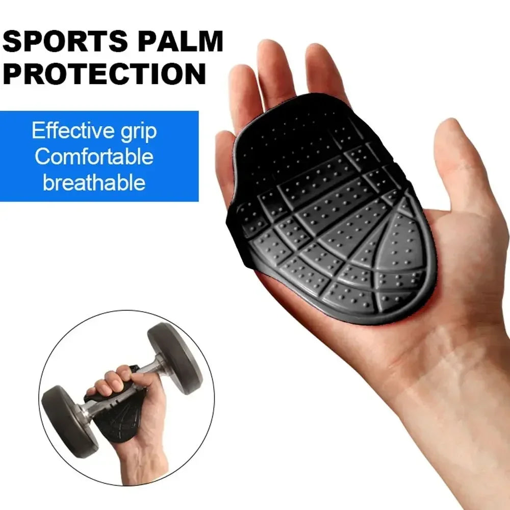 New 1Pair Silicone Weight Lifting Grip Pads Gloves Non-Slip Palm Protection Hand Grips Unisex Dumbbell Pull-up Strength Training