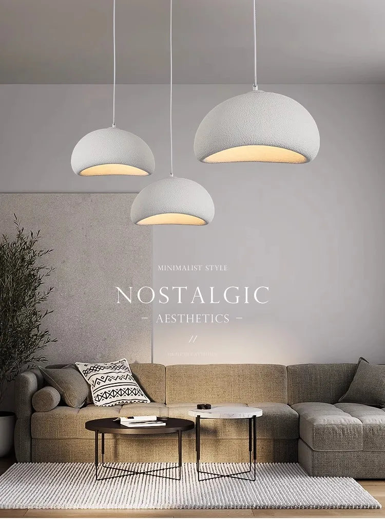 Nordic Wabi Sabi Style Led E27 Chandelier Lustre Dining Room Bedroom Hanghing Home Decor Bar Loft Pendant Fixtures Kitchen Lamp