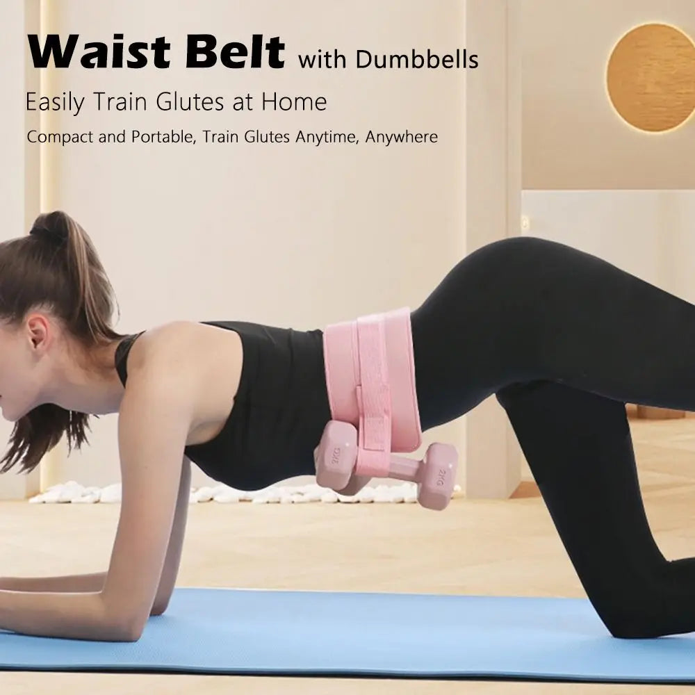 Versatility Slip-Resistant Hip Thrust Belt Widen Comfortable Booty Belt Strength Training Gym Accessories for Dumbbell