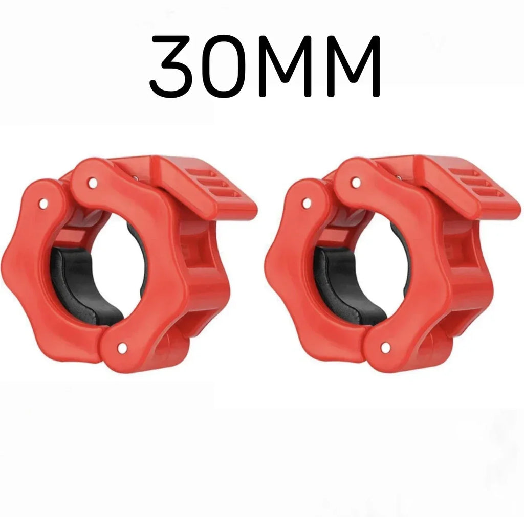 1/2Pcs 25/28/30mm Quick Release Barbell Clamps Spin Lock Barbell Collars Weight Bar Clips for Weightlifting Ad Strength Training