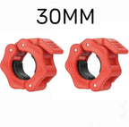 1/2Pcs 25/28/30mm Quick Release Barbell Clamps Spin Lock Barbell Collars Weight Bar Clips for Weightlifting Ad Strength Training