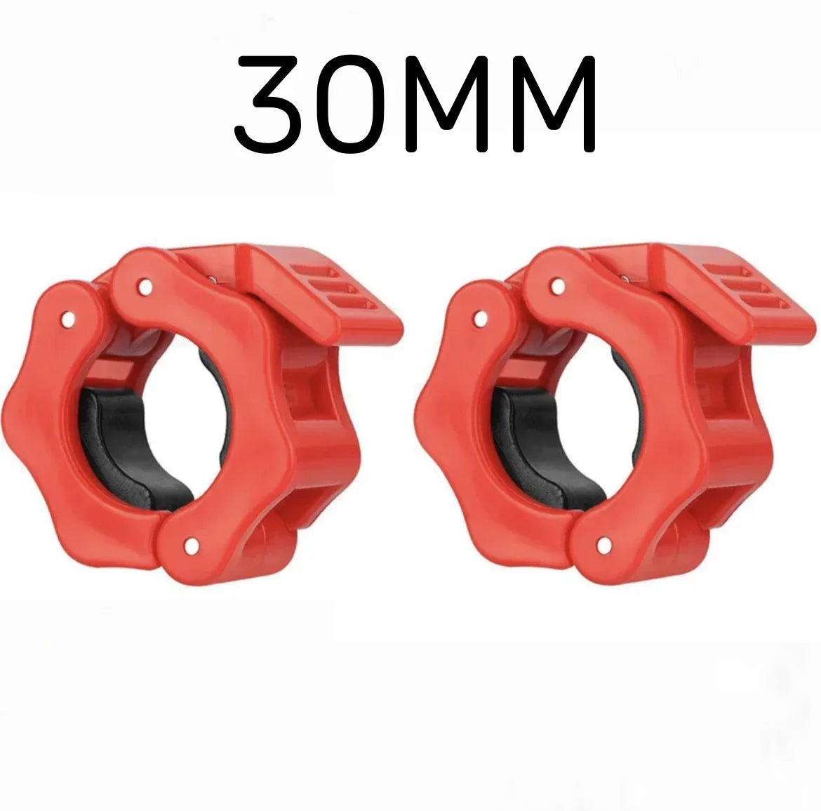 1/2Pcs 25/28/30mm Quick Release Barbell Clamps Spin Lock Barbell Collars Weight Bar Clips for Weightlifting Ad Strength Training