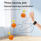 Elastic Bouncing Rubber Hand Ball Game Exercise Sport Strength Training Toy For Children Kids Outdoor