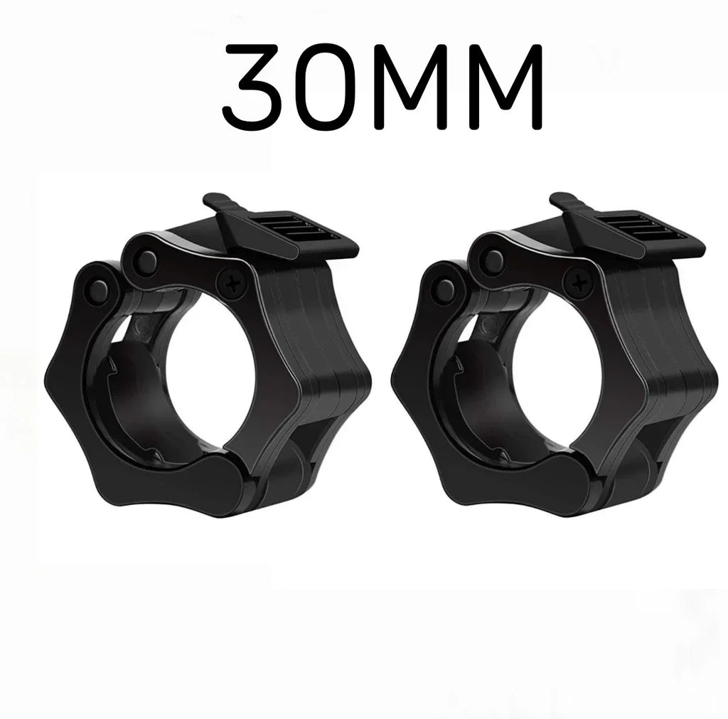 1/2Pcs 25/28/30mm Quick Release Barbell Clamps Spin Lock Barbell Collars Weight Bar Clips for Weightlifting Ad Strength Training