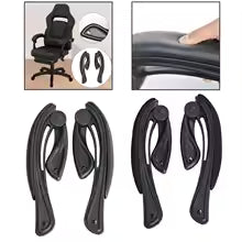 Generic 2Pcs Universal Office Chair Armrest Replacement Convenient Accessory Movable, 4 Holes, 37cmx6.5cmx28cm