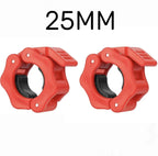 1/2Pcs 25/28/30mm Quick Release Barbell Clamps Spin Lock Barbell Collars Weight Bar Clips for Weightlifting Ad Strength Training