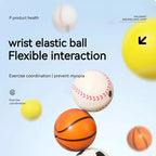 Elastic Bouncing Rubber Hand Ball Game Exercise Sport Strength Training Toy For Children Kids Outdoor