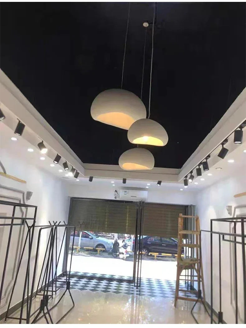 Nordic Wabi Sabi Style Led E27 Chandelier Lustre Dining Room Bedroom Hanghing Home Decor Bar Loft Pendant Fixtures Kitchen Lamp