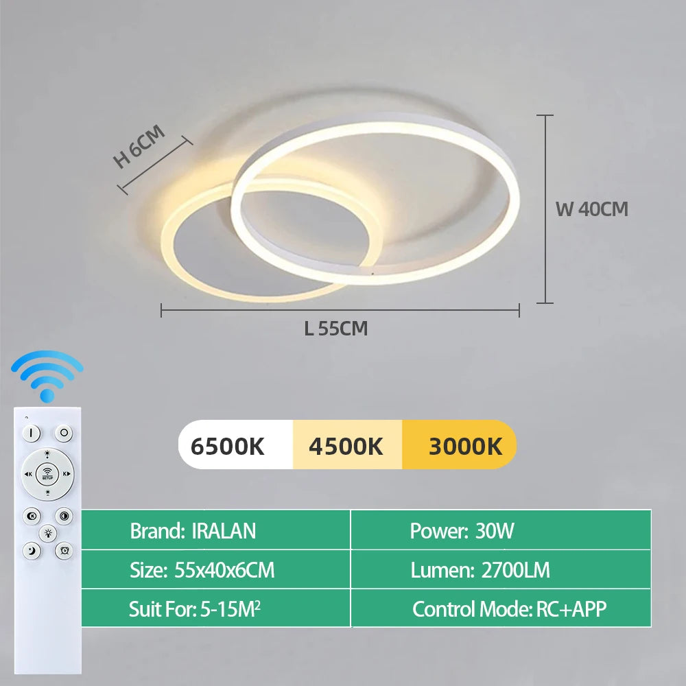 Modern LED Ceiling Chandelier Lighting For Home Living Study Room Bedroom Dimmable Ceiling lamp Indoor Lighting decoration Lamps