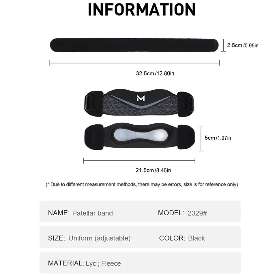 1PCS Adjustable Patella Stabilizer Brace For Knee Pain Relief Tendonitis & Arthritis Support Running Sports Strap Jumper