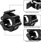 1/2Pcs 25/28/30mm Quick Release Barbell Clamps Spin Lock Barbell Collars Weight Bar Clips for Weightlifting Ad Strength Training