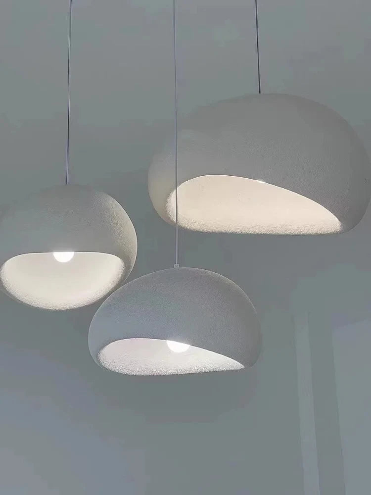 Nordic Wabi Sabi Style Led E27 Chandelier Lustre Dining Room Bedroom Hanghing Home Decor Bar Loft Pendant Fixtures Kitchen Lamp